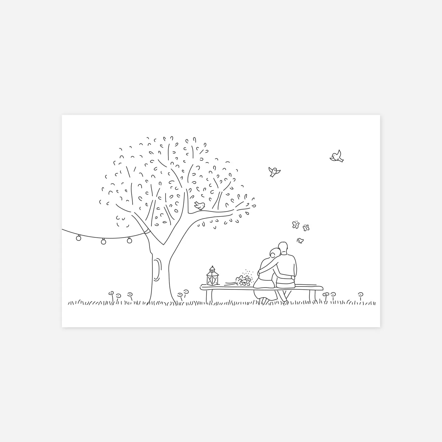 Carton d'invitation Promesse bohême