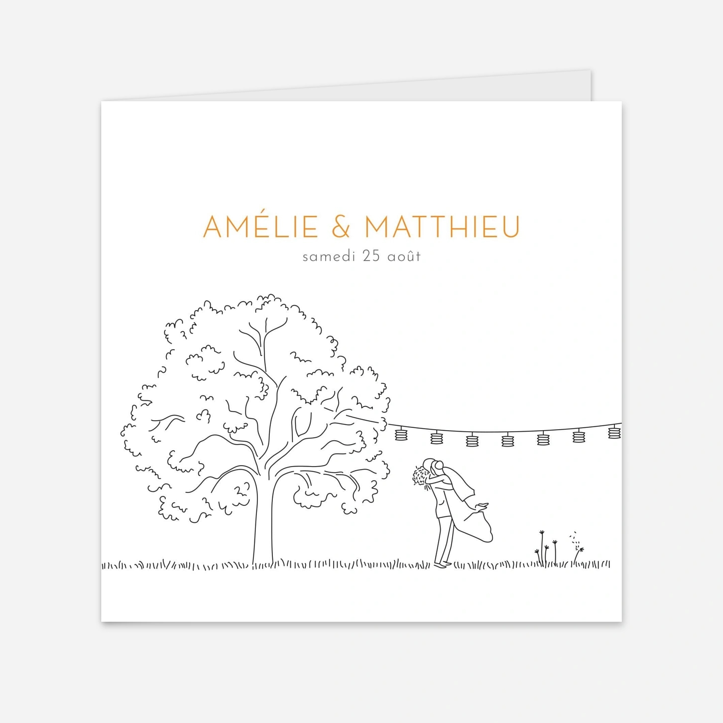 Faire-part mariage Promesse champêtre