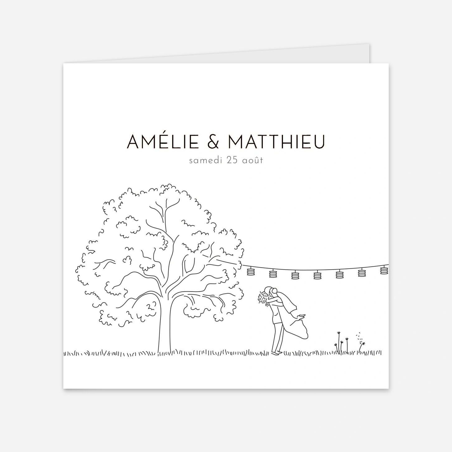 Faire-part mariage Promesse champêtre