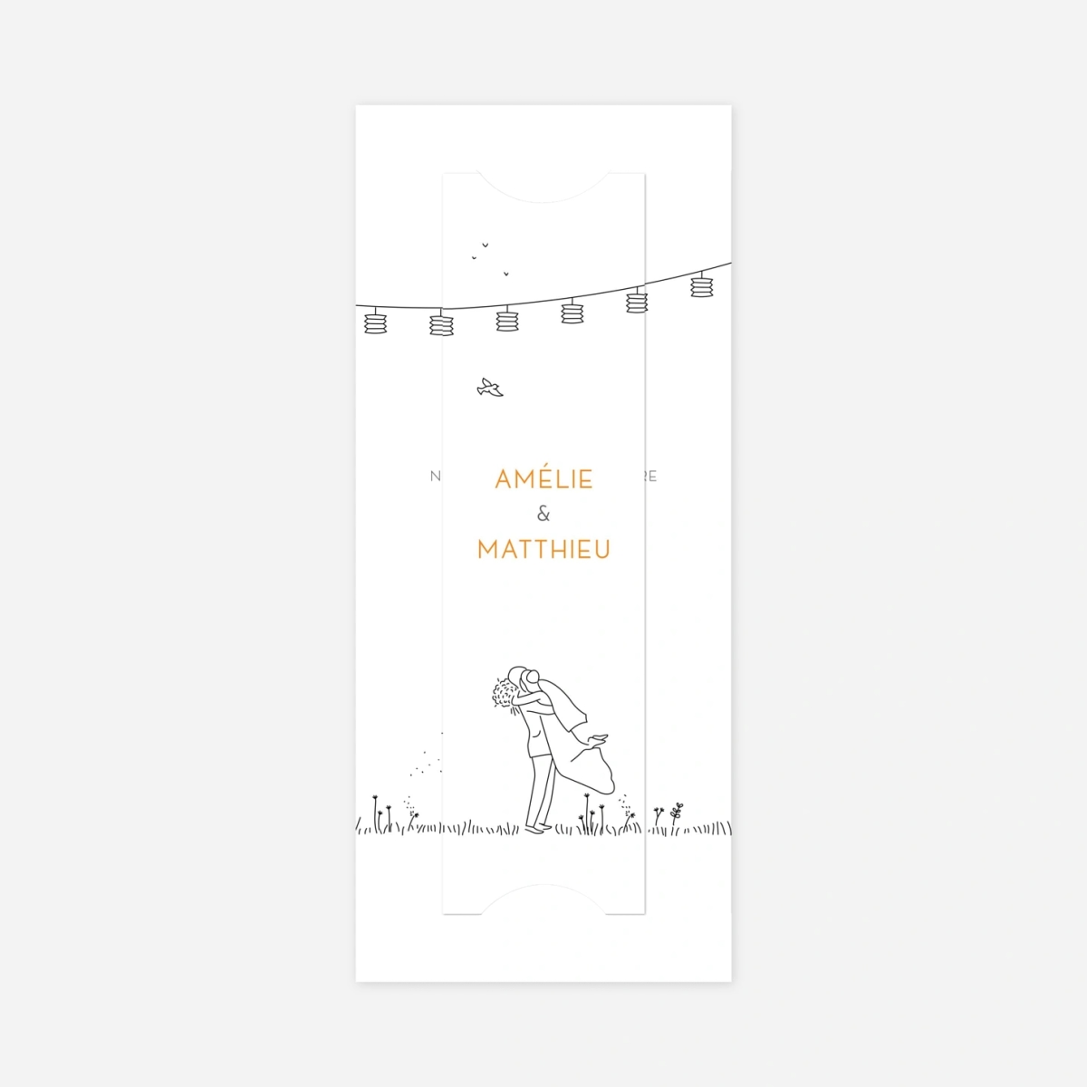 Faire-part mariage Promesse champêtre