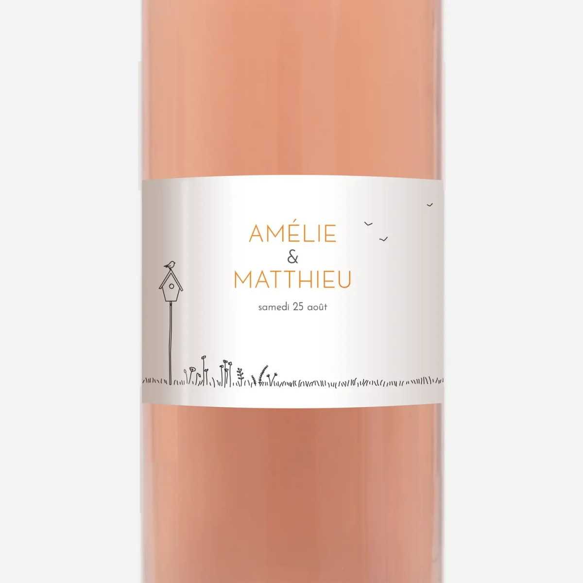 Étiquette bouteille Promesse champêtre