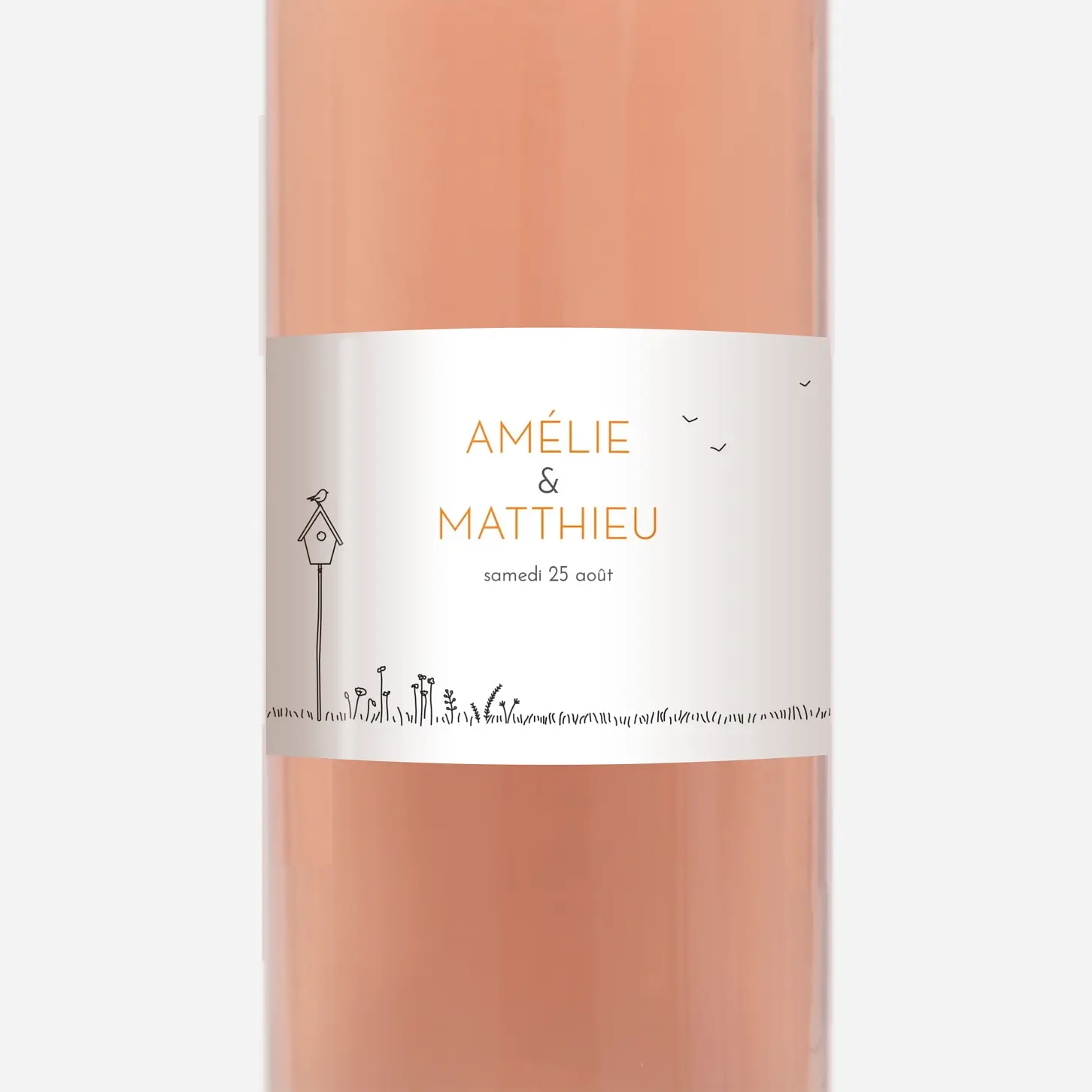 Étiquette bouteille Promesse champêtre