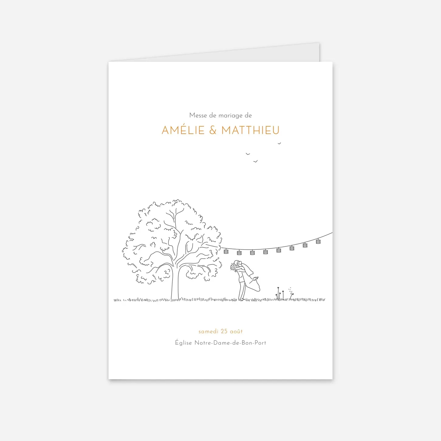 Livret de messe mariage Promesse champêtre