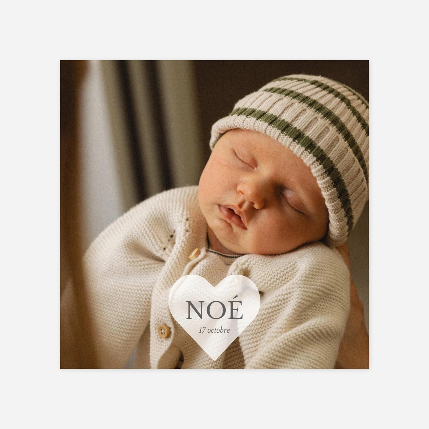 Faire-part naissance Trésor heureux