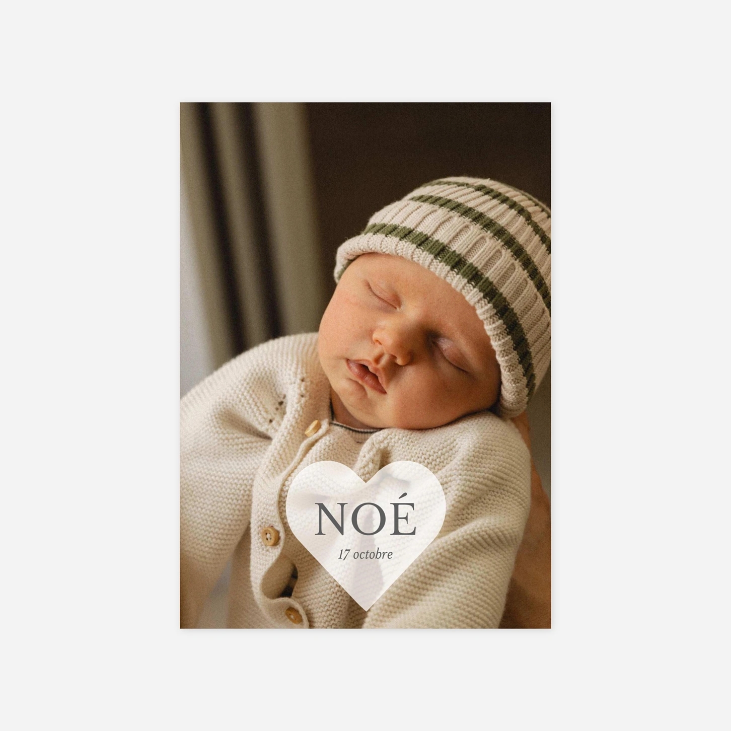 Faire-part naissance Trésor heureux