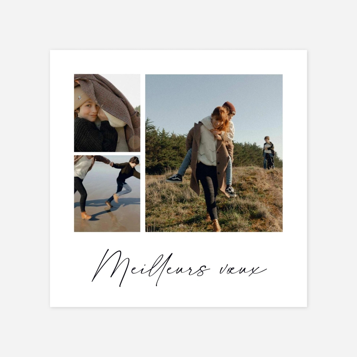 Carte de voeux Premiers flocons