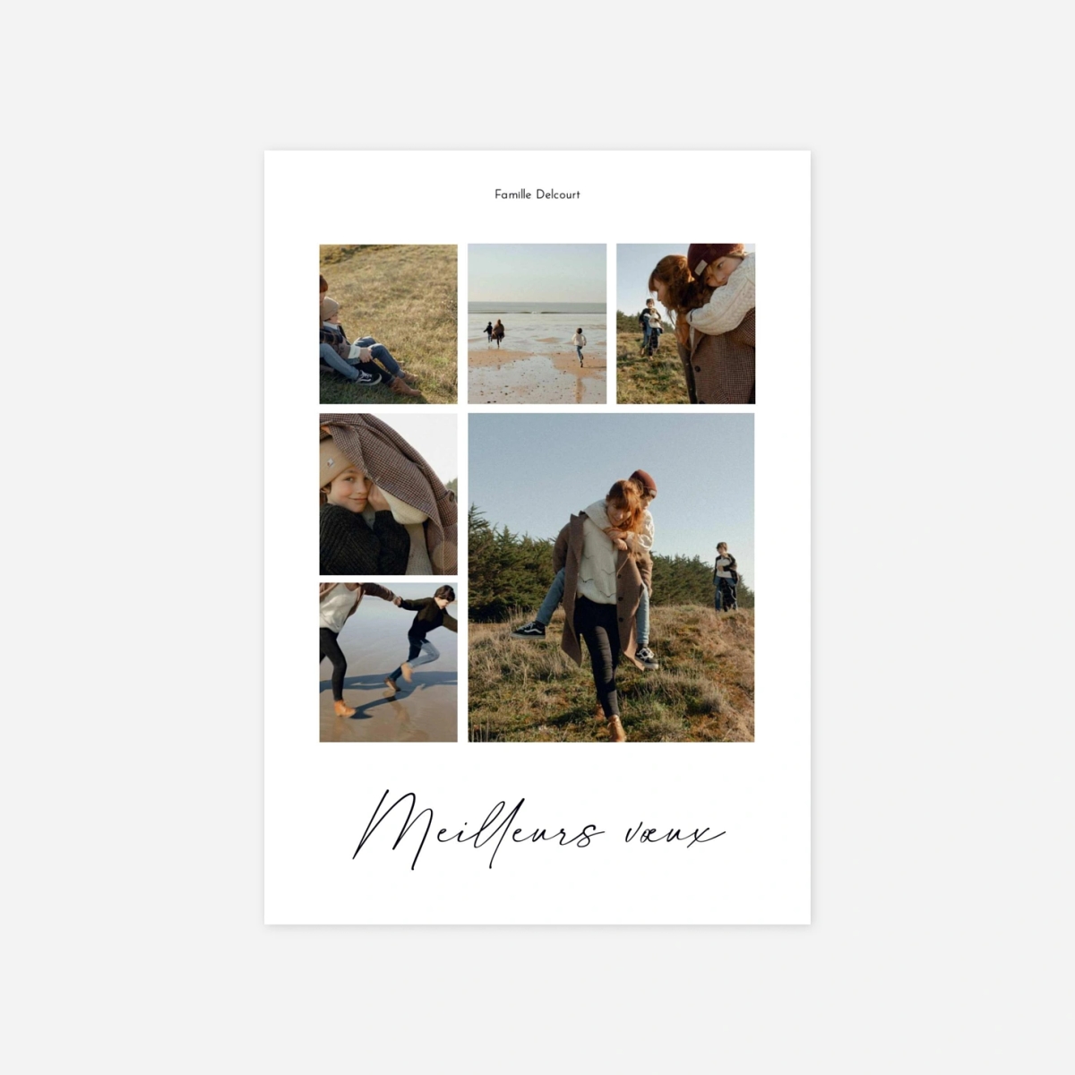 Carte de voeux Premiers flocons