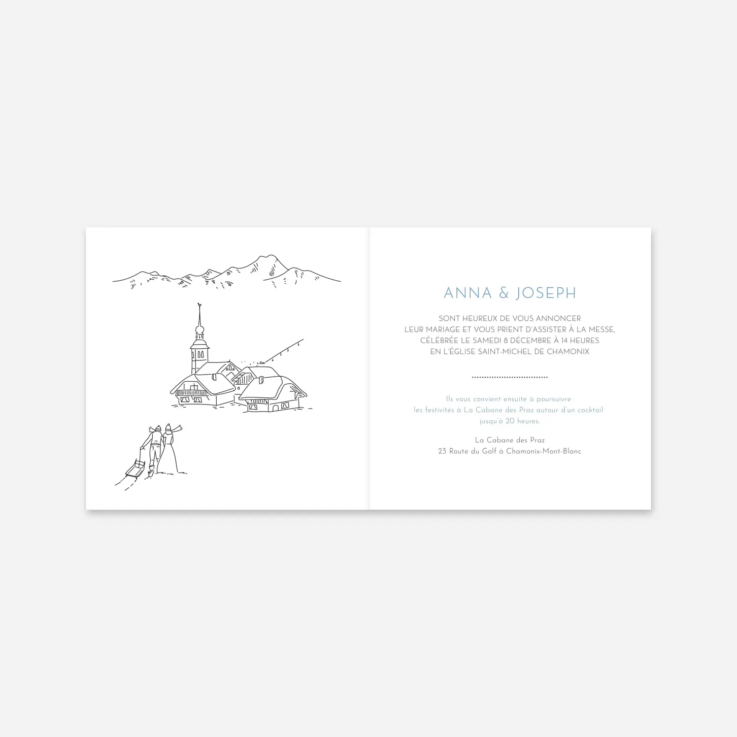 Faire-part mariage Promesse d'hiver