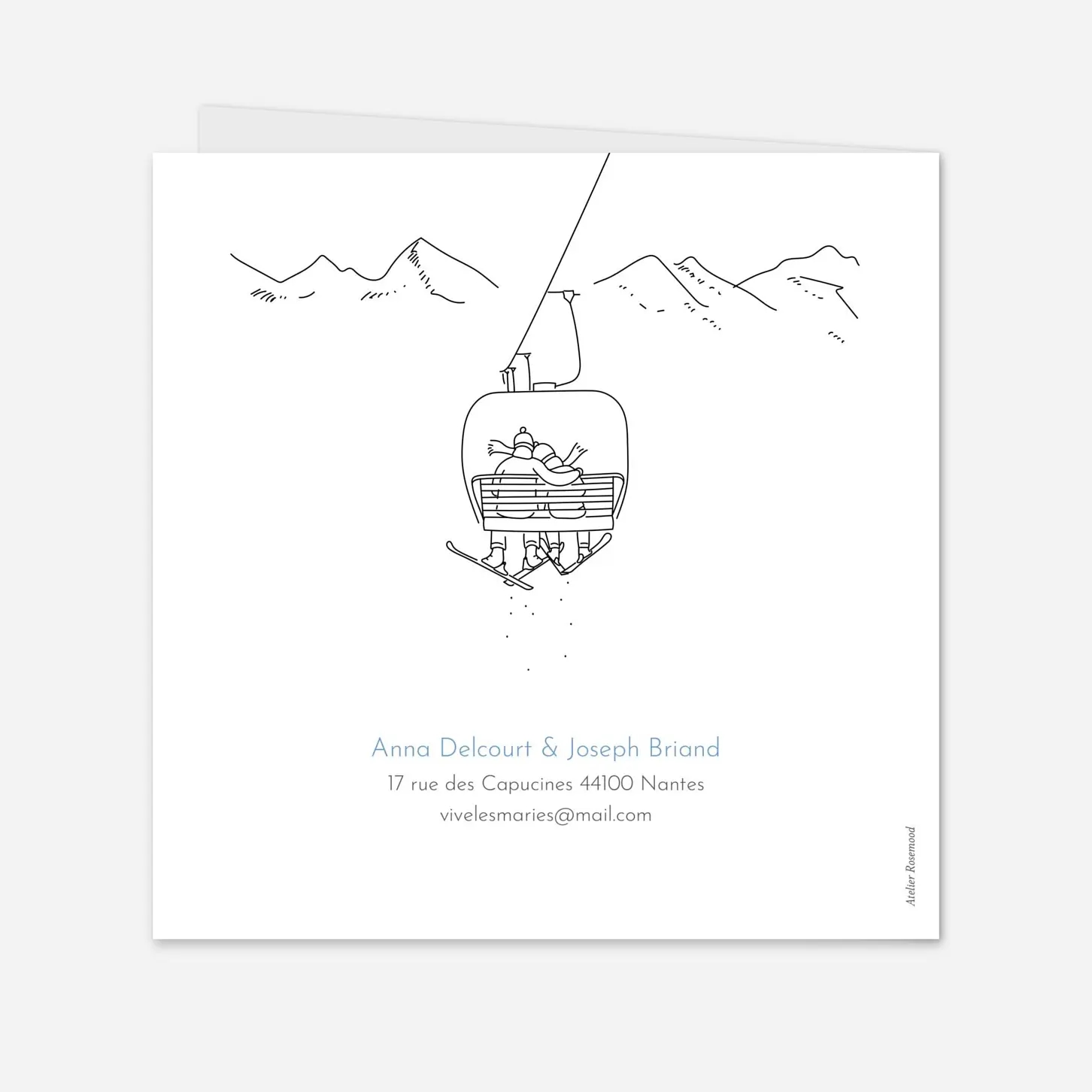 Faire-part mariage Promesse d'hiver