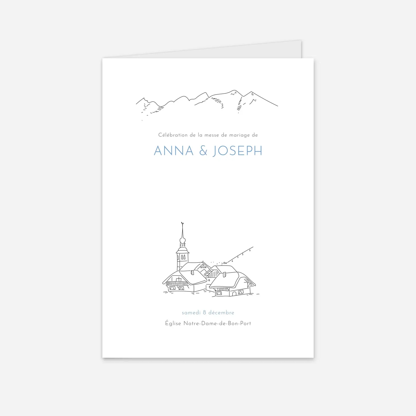 Livret de messe mariage Promesse d'hiver