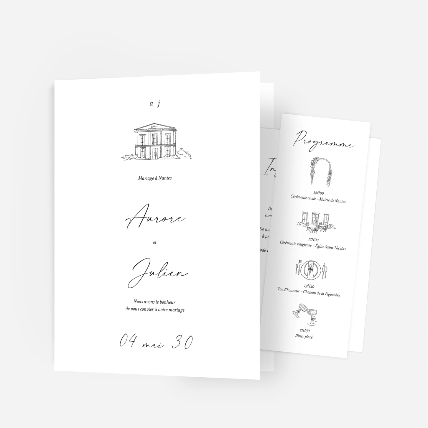 Faire-part mariage Premier regard