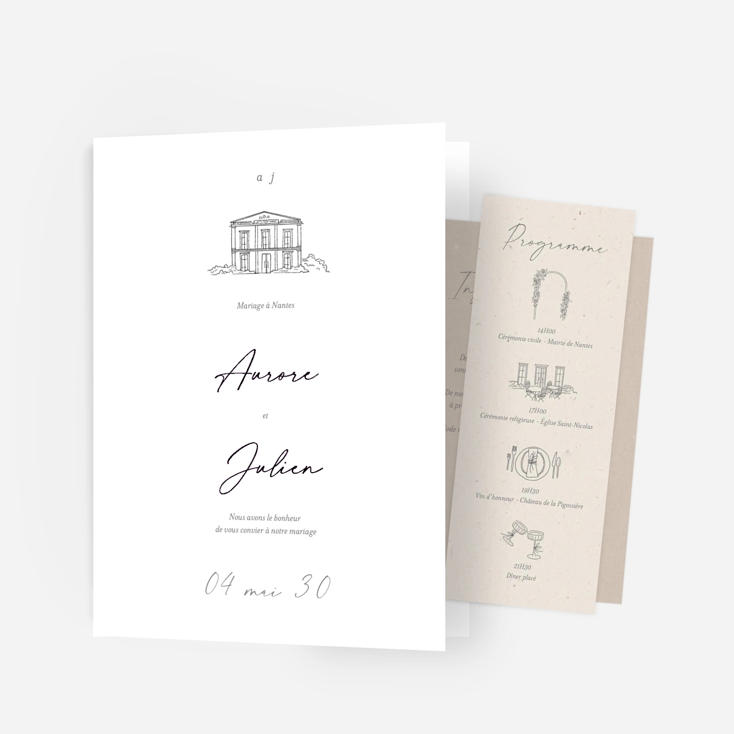 Faire-part mariage Premier regard