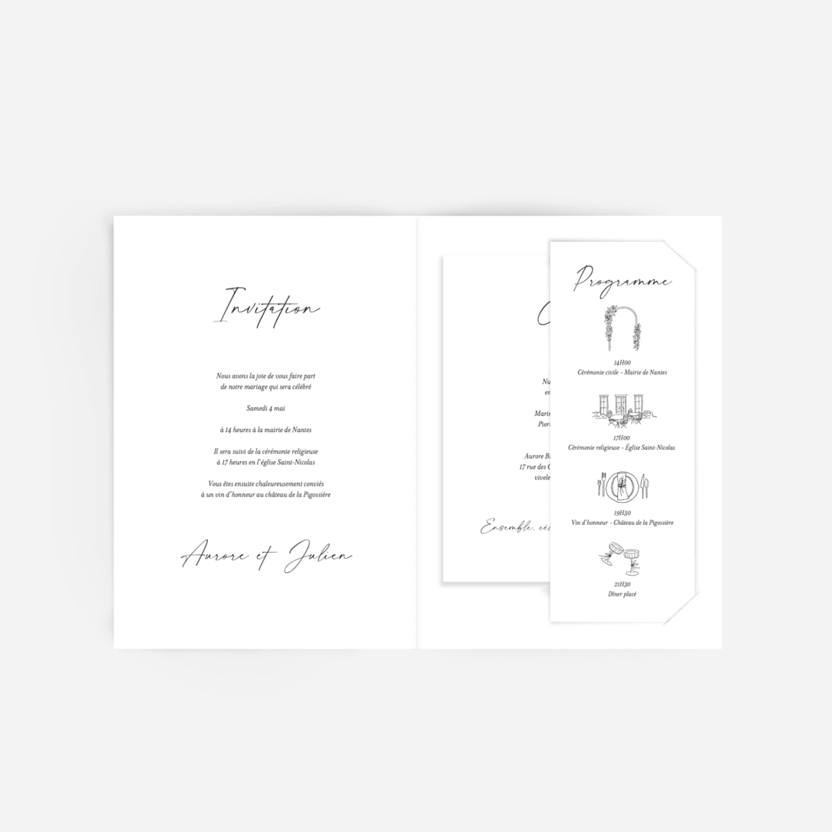 Faire-part mariage Premier regard