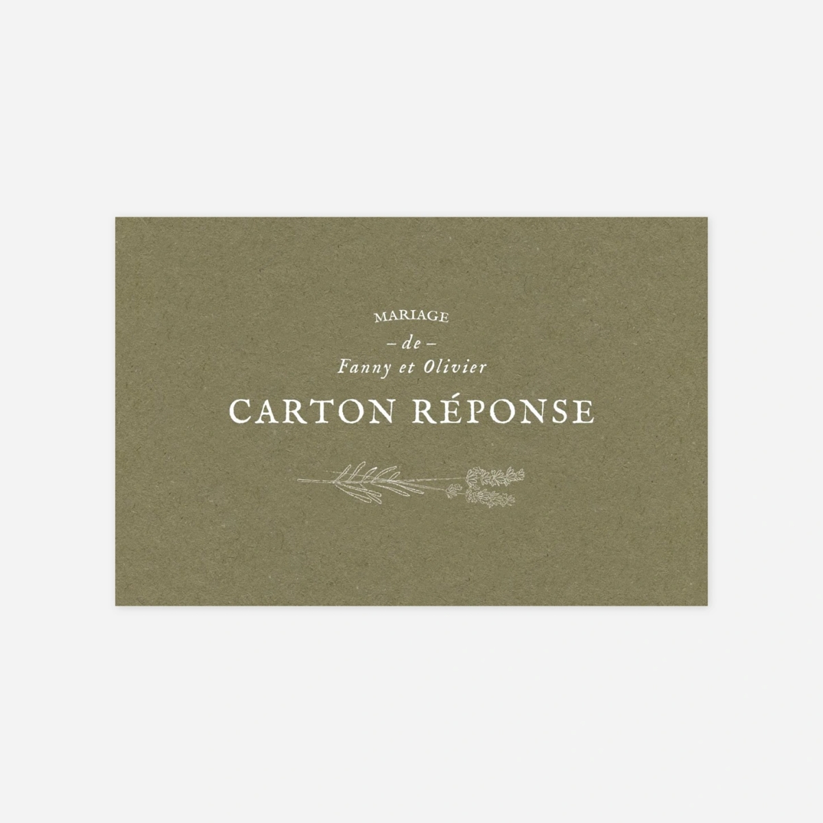 Carton réponse Provence