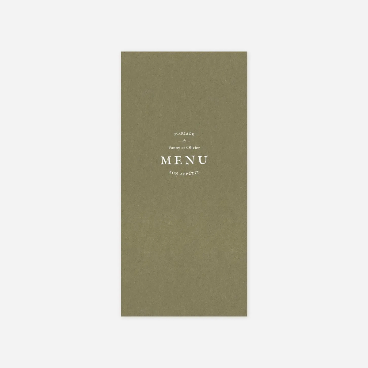 Menu mariage Provence