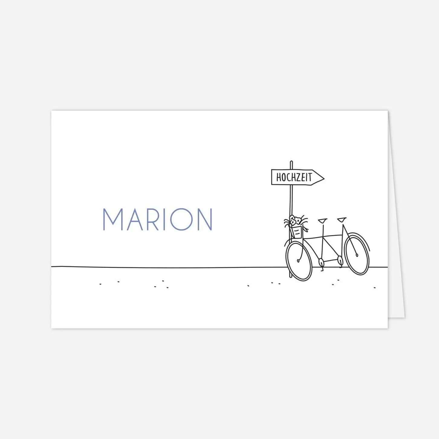 Marque-place mariage Promesse sur le sable