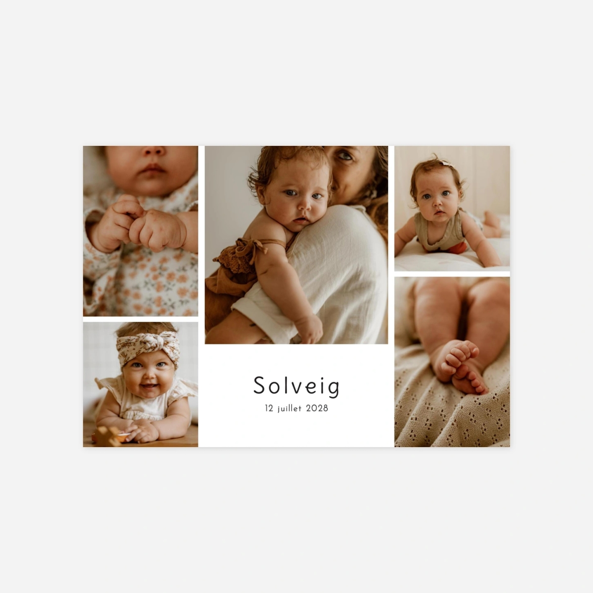 Faire-part naissance Premiers souvenirs