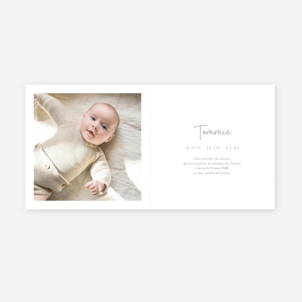 Faire-part naissance Petit Cadeau