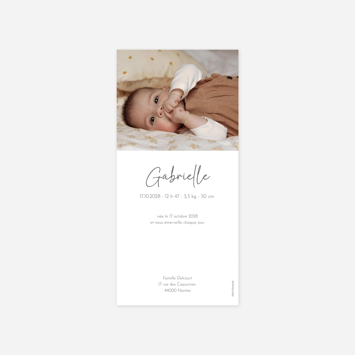 Faire-part naissance Petit Rêve