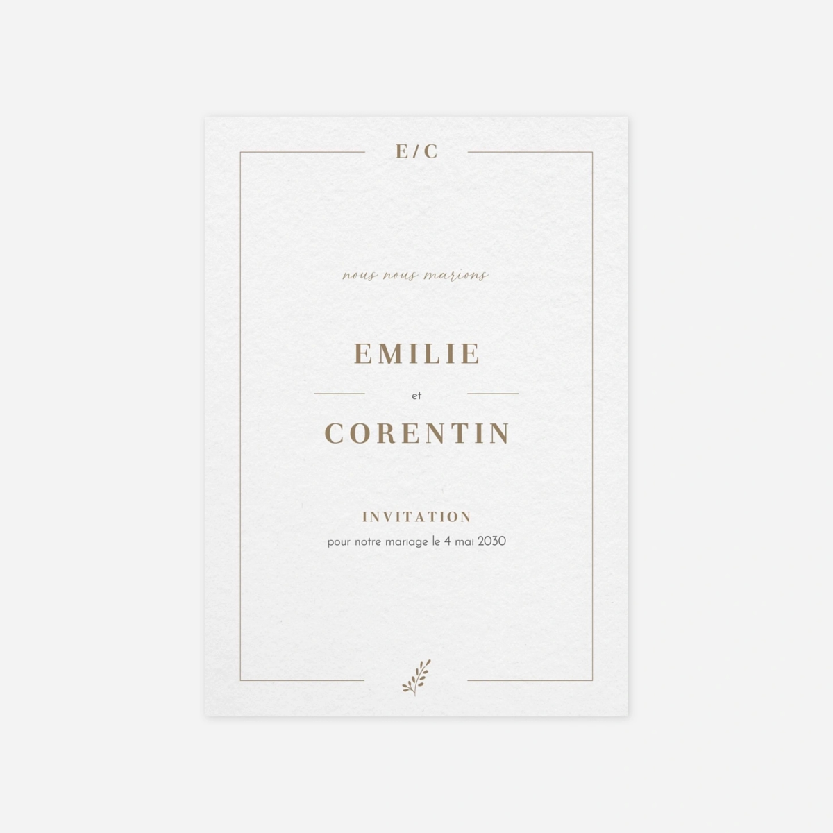 Faire-part mariage Pure Sérénité