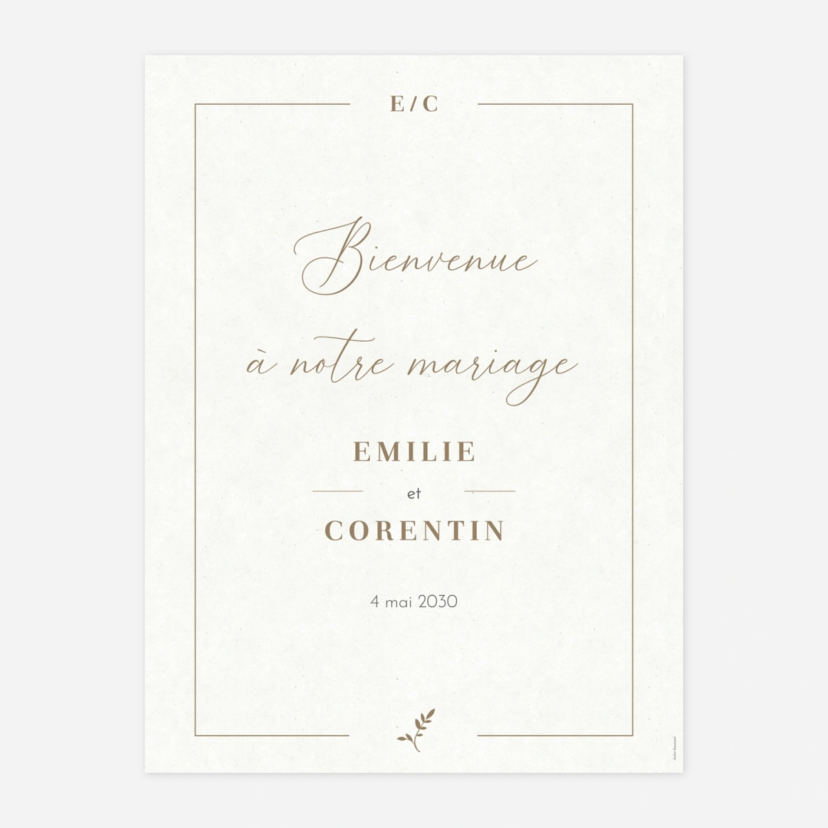 Panneau mariage Pure Sérénité