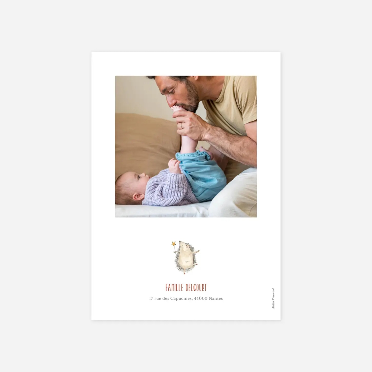 Faire-part naissance La ronde des animaux