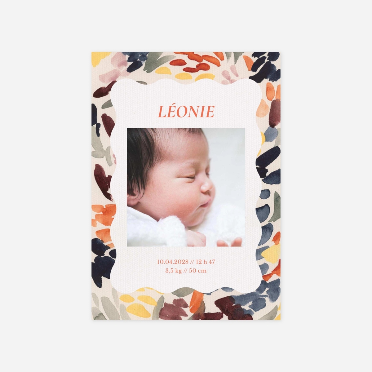 Faire-part naissance Éclat pastel