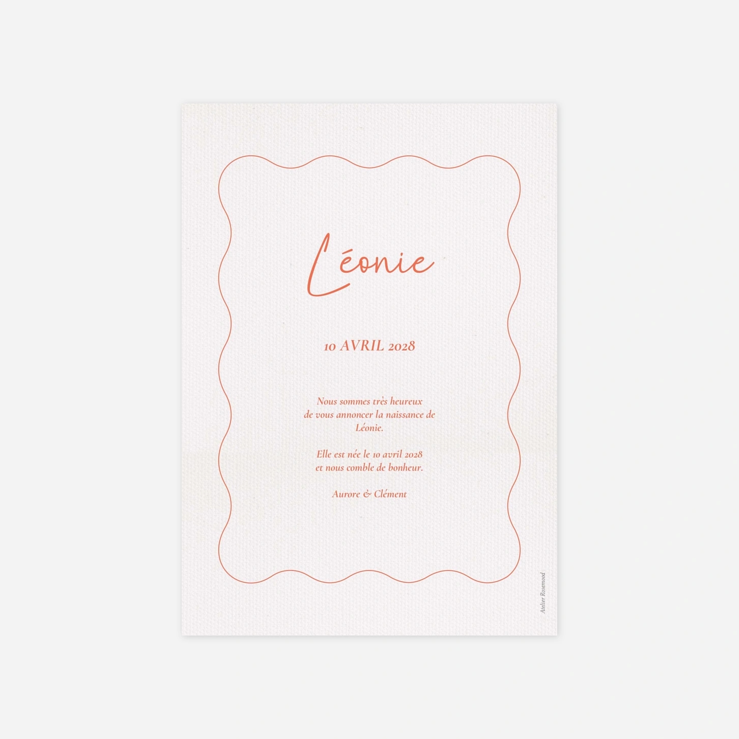 Faire-part naissance Éclat pastel