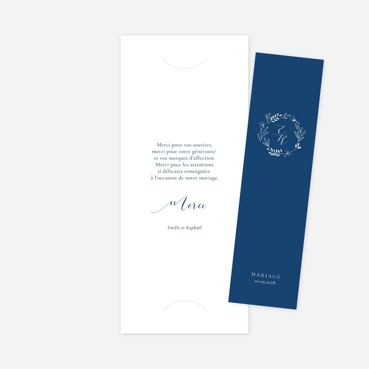 Carte de remerciements Ronde des prés