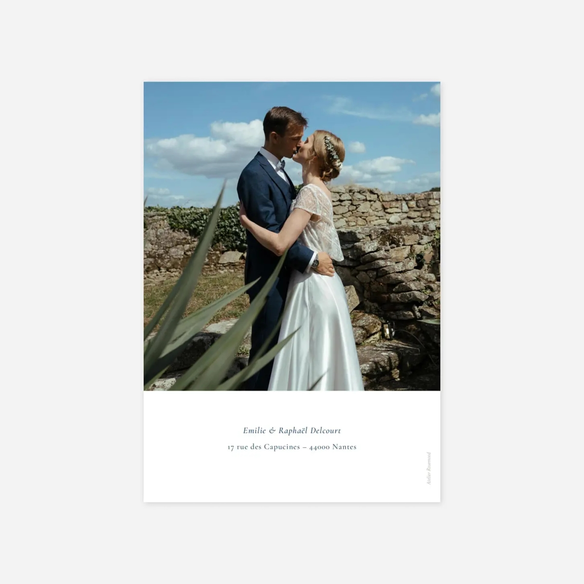 Carte de remerciements Ronde des prés