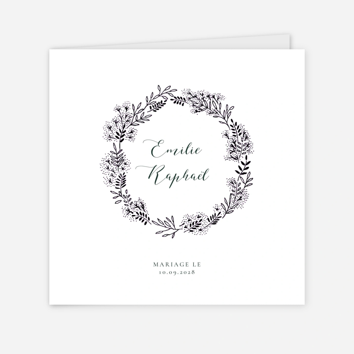 Faire-part mariage Ronde des prés