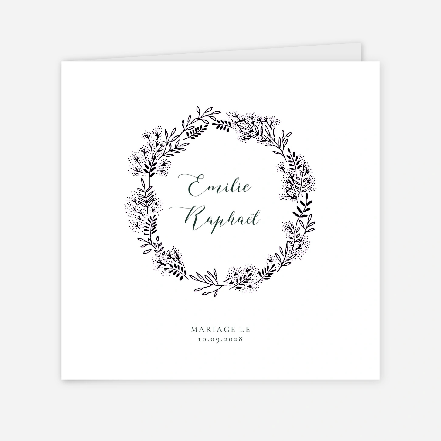 Faire-part mariage Ronde des prés