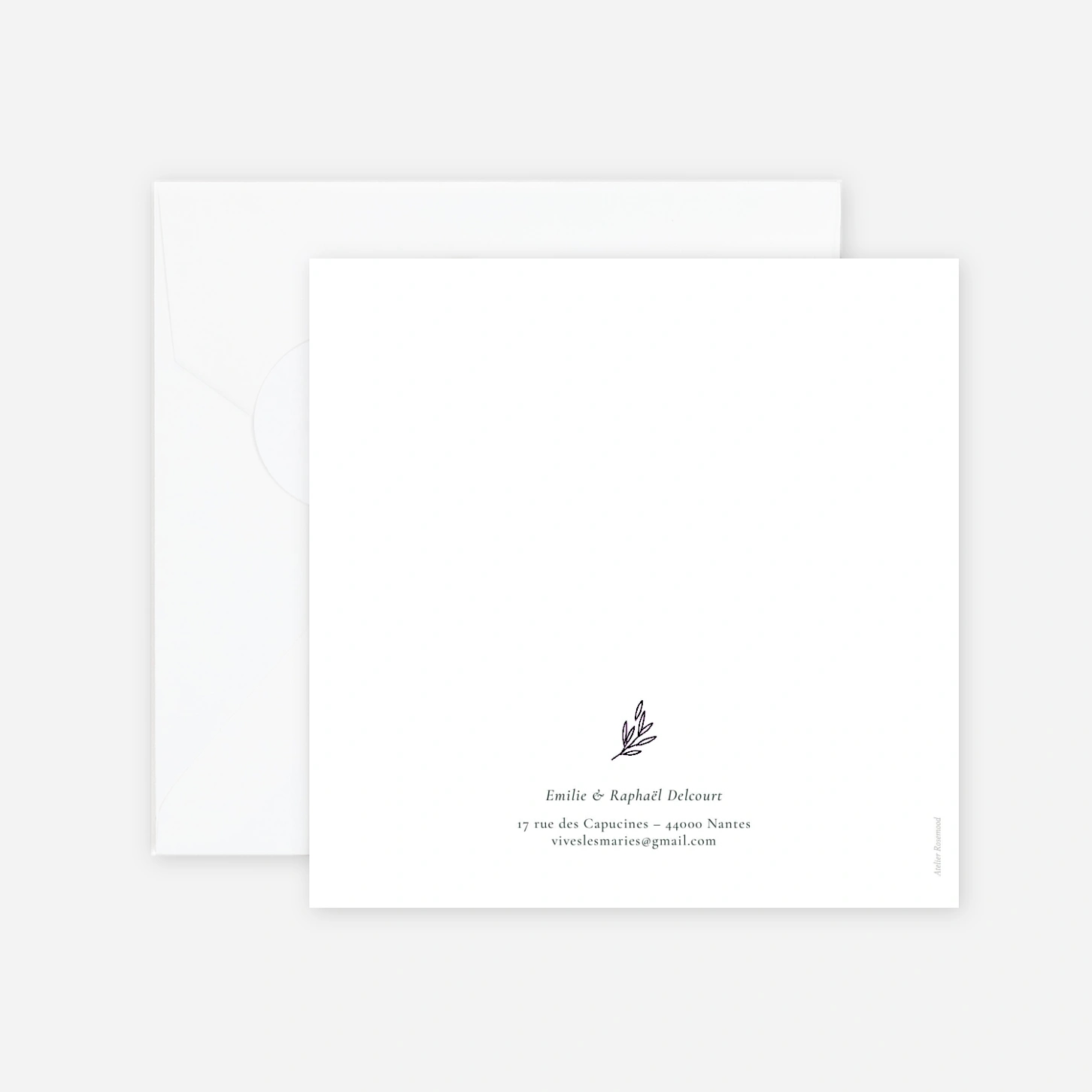 Faire-part mariage Ronde des prés