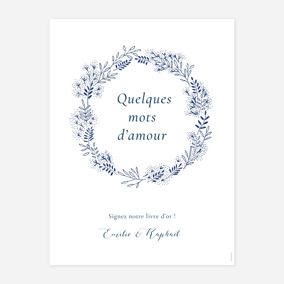 Panneau mariage Ronde des prés