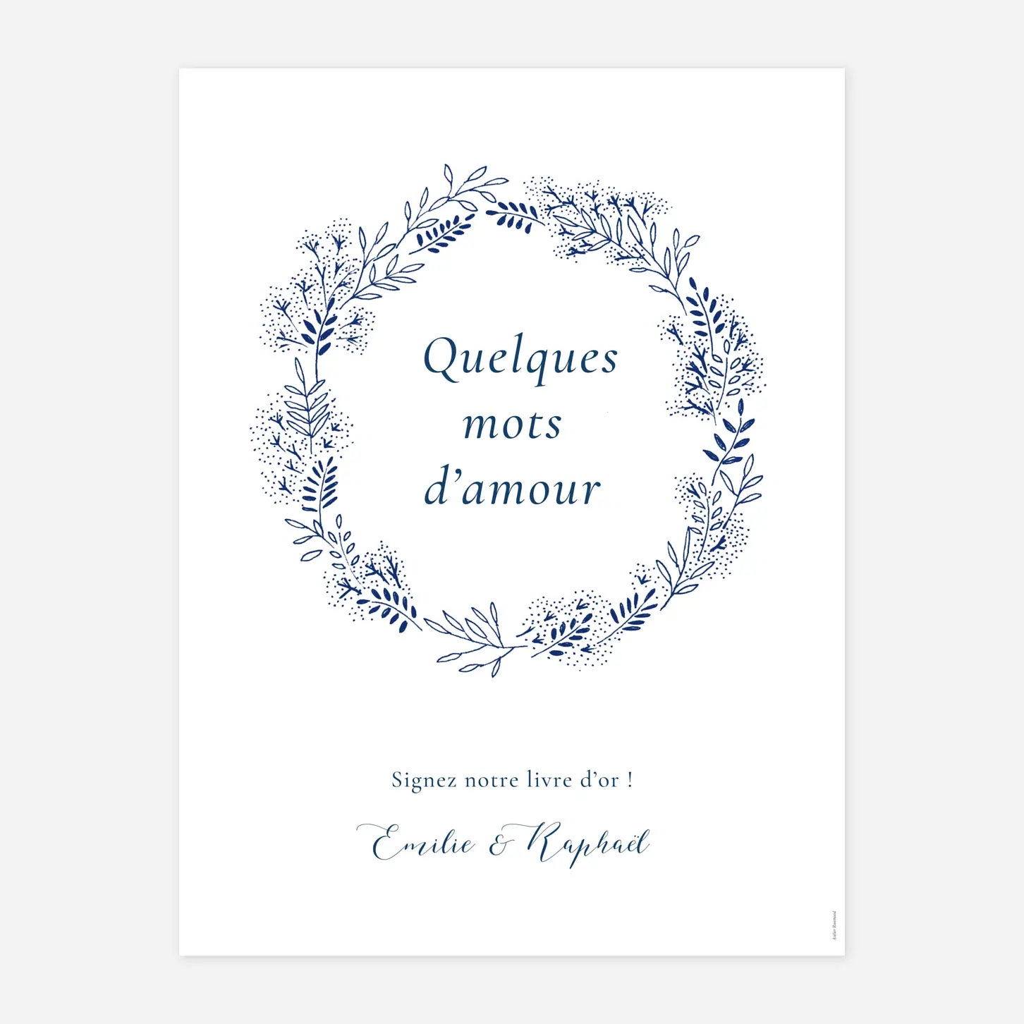 Panneau mariage Ronde des prés