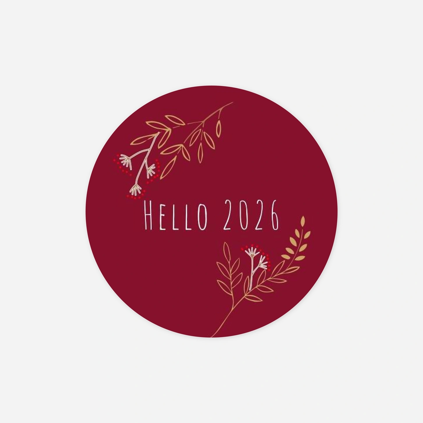 Étiquette cadeau Noël Ronde des prés