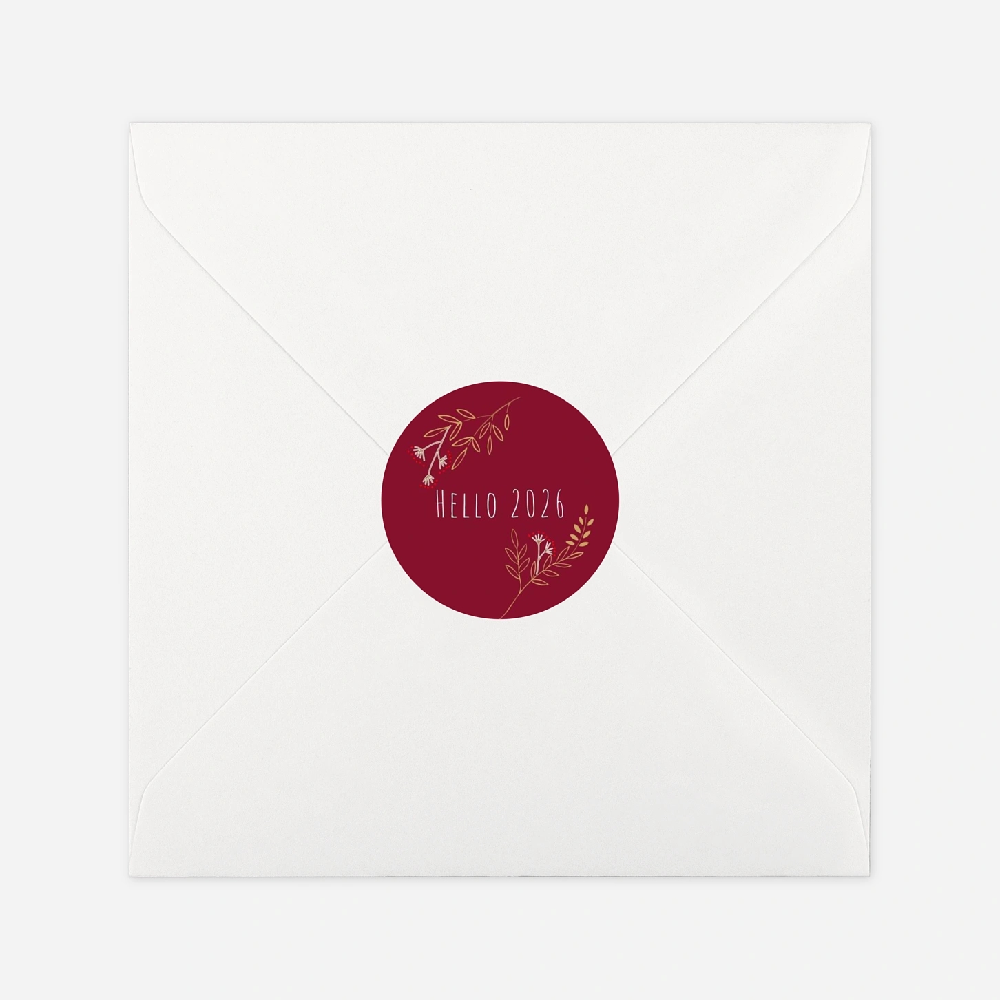 Étiquette cadeau Noël Ronde des prés