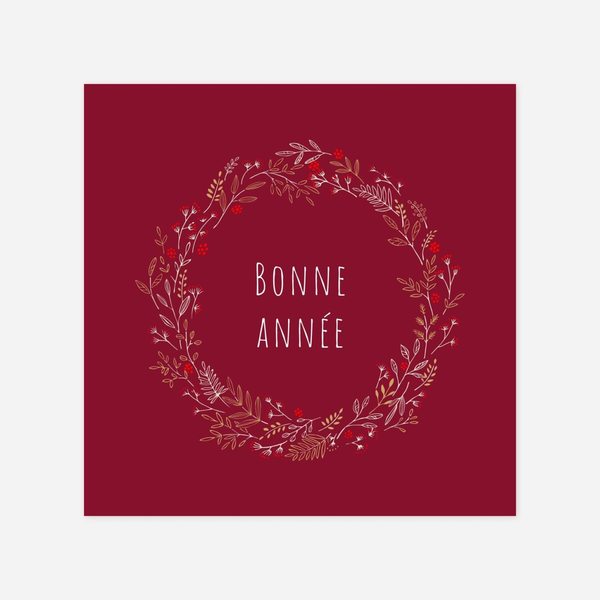 Carte de voeux Ronde des prés