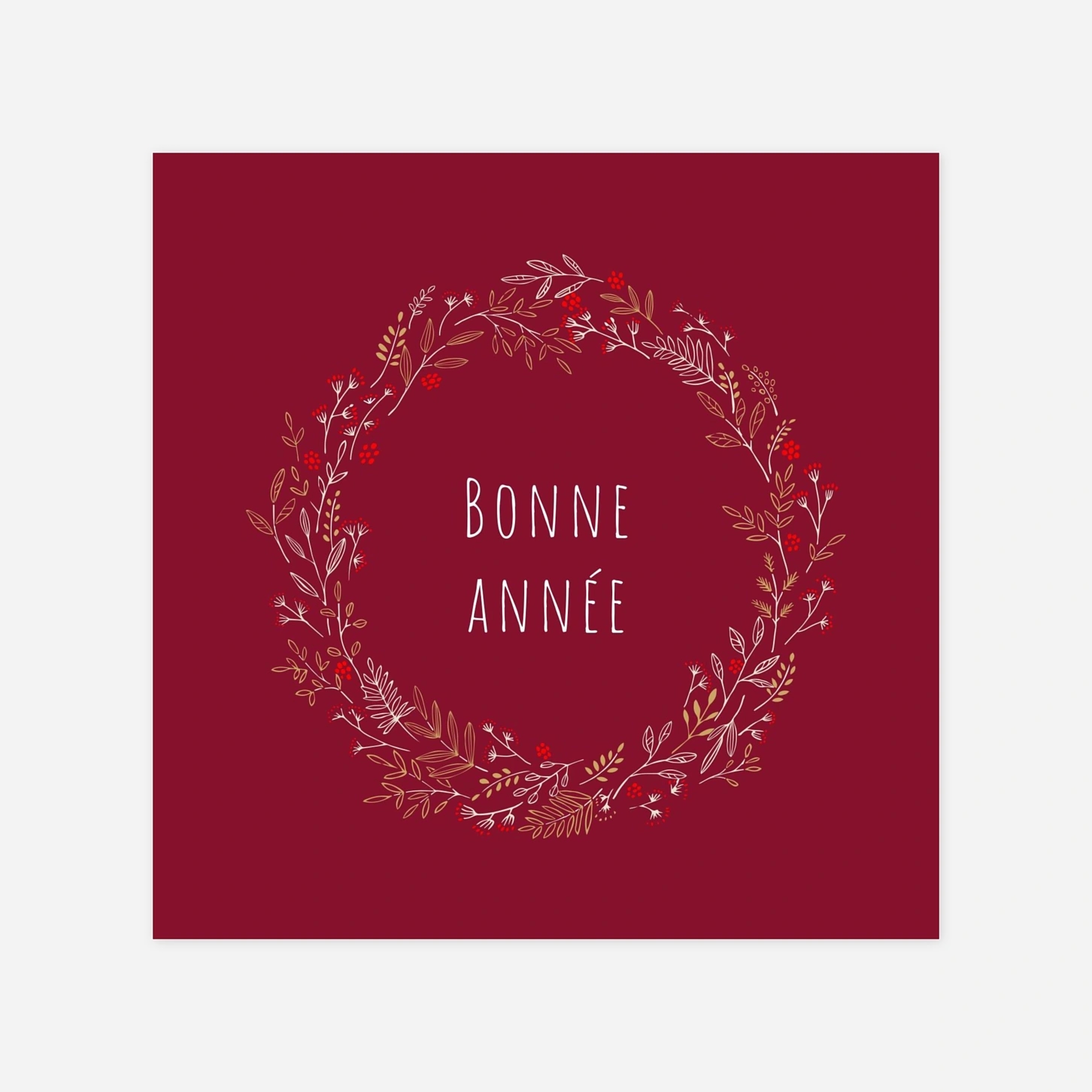 Carte de voeux Ronde des prés