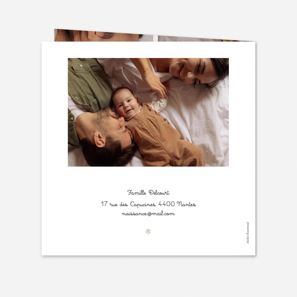 Faire-part naissance Ronde des prés colorée