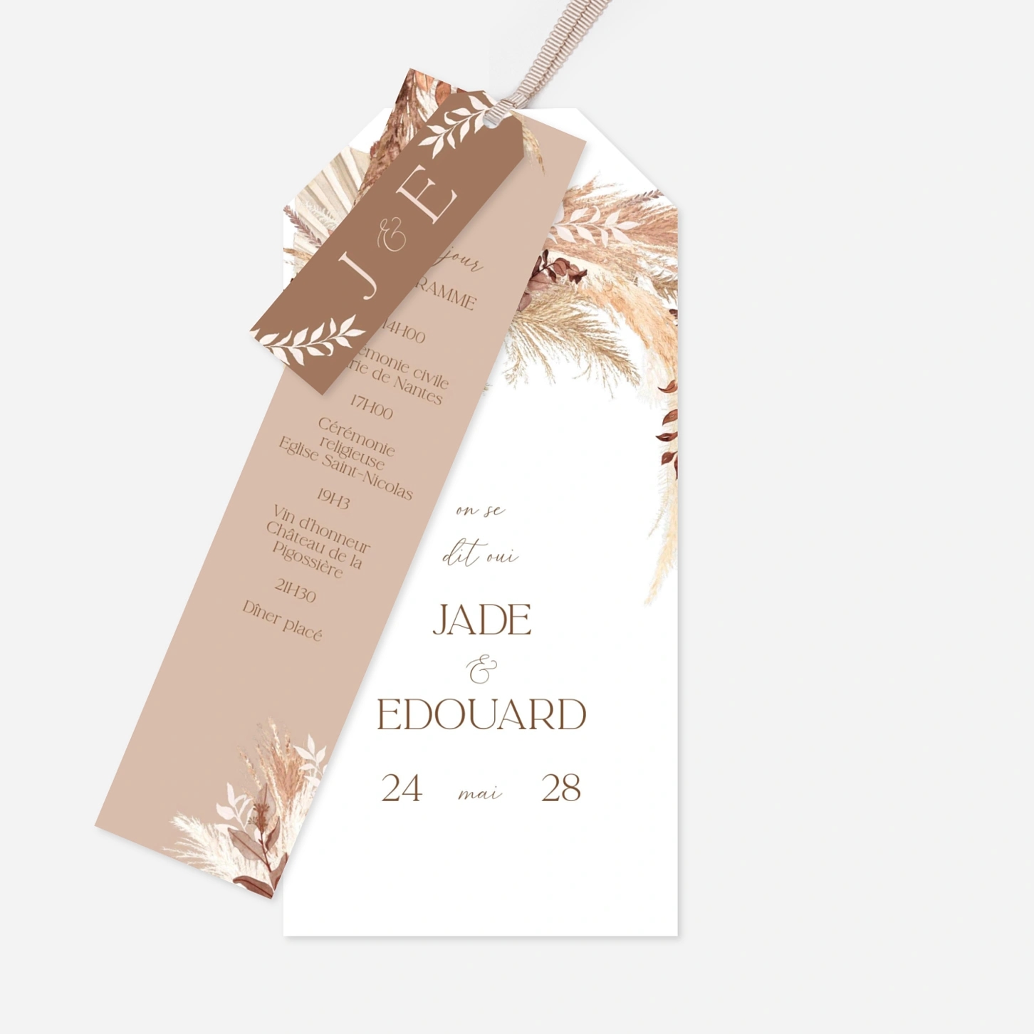 Faire-part mariage Douce lueur