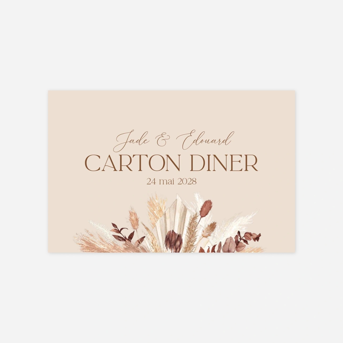 Carton d'invitation Douce lueur