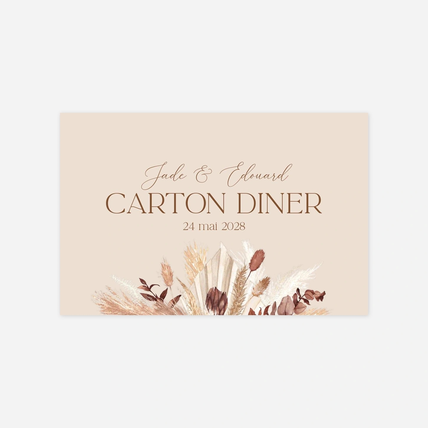 Carton d'invitation Douce lueur