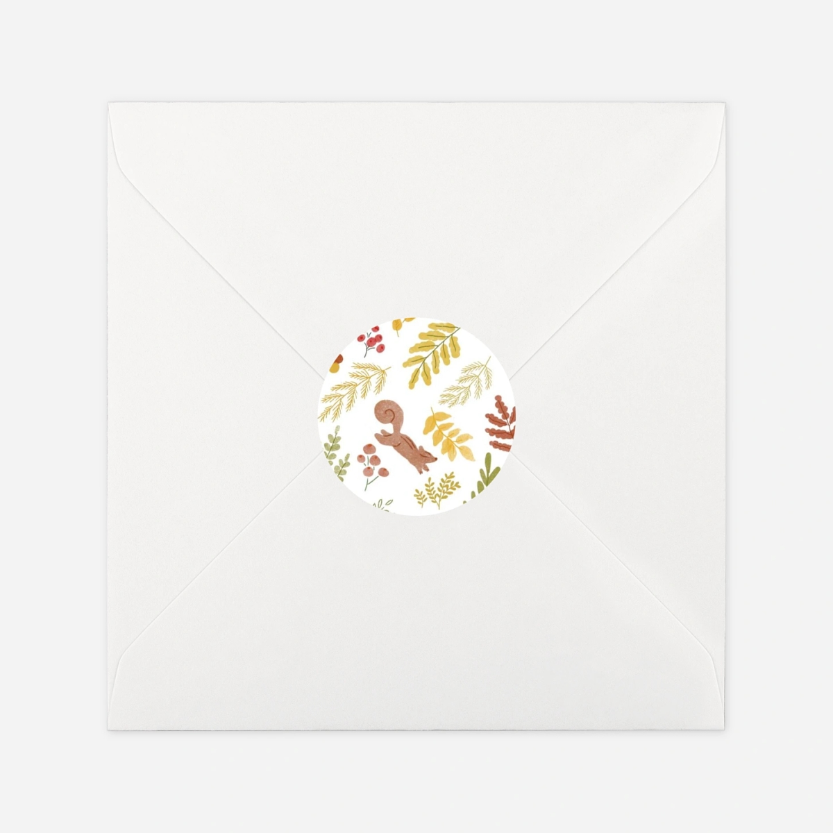 Stickers naissance Renard aquarelle