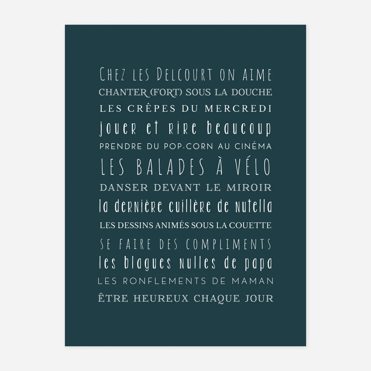 Affiche Les règles de la maison !