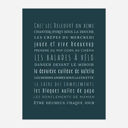 Les règles de la maison !