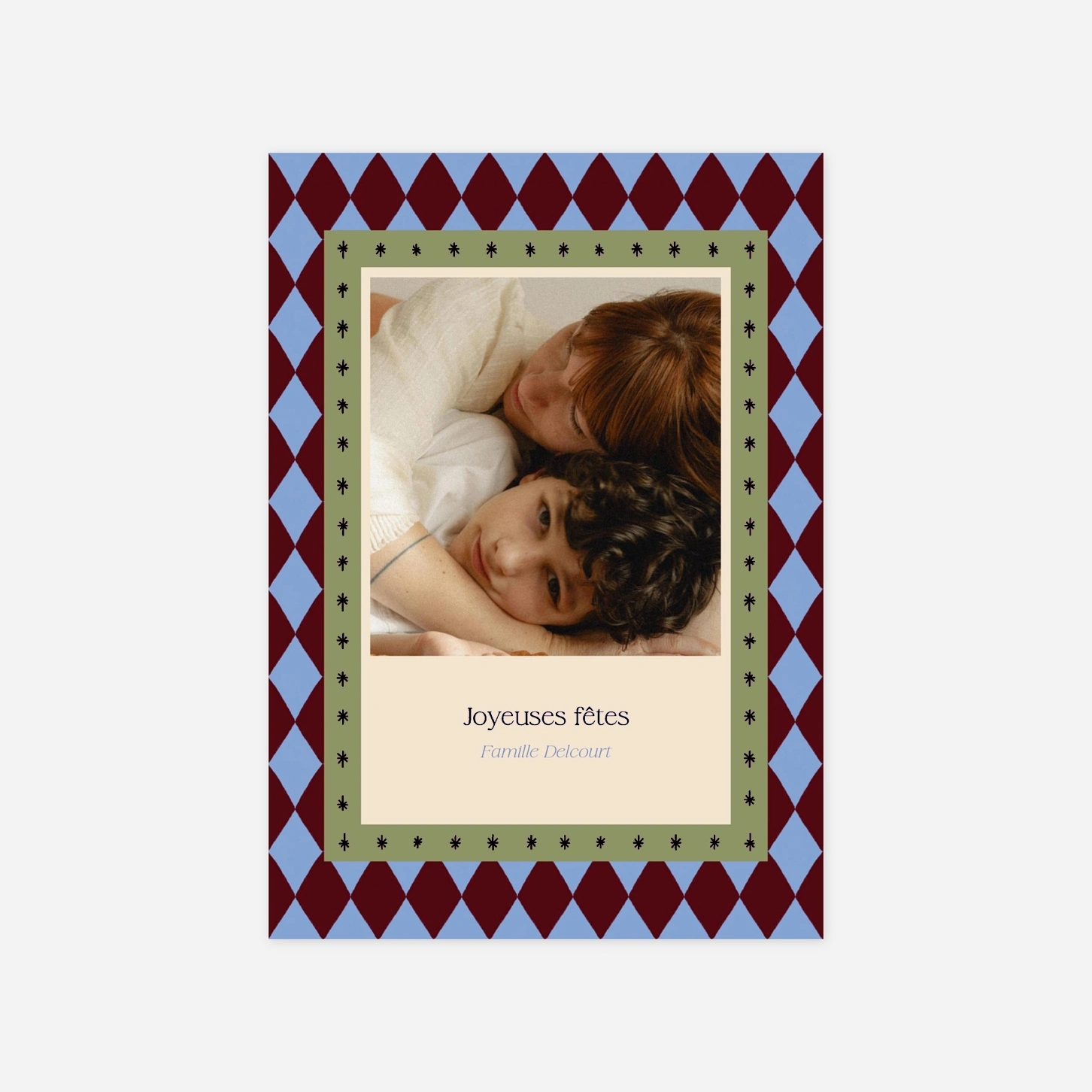 Carte de voeux Réveillon chromatique