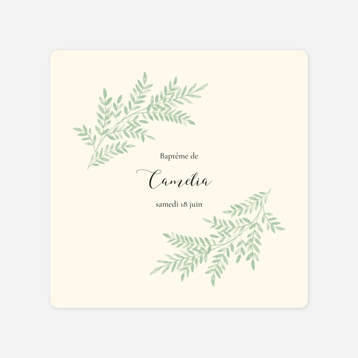 Faire-part baptême Ritournelle