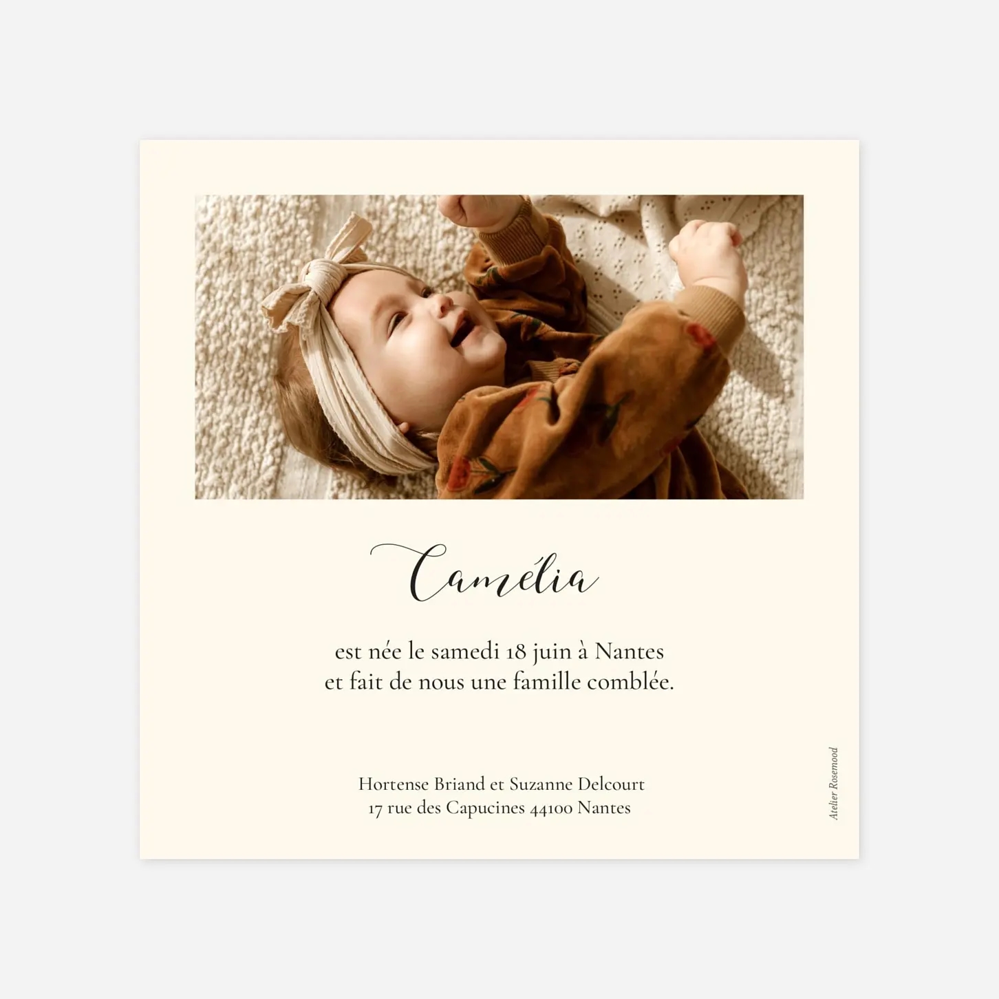 Faire-part naissance Ritournelle