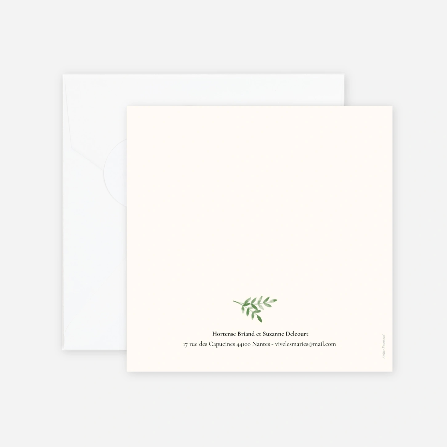 Faire-part mariage Ritournelle